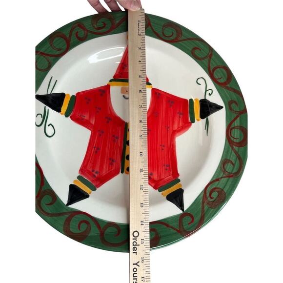 Marco e Cristina Santa Christmas Decorative Plate Multicolor 90cm - Picture 6 of 6